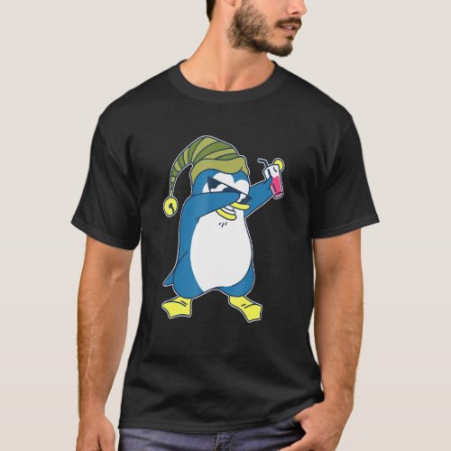 Cool Dabbing Penguin With Sunglasses T_Shirt