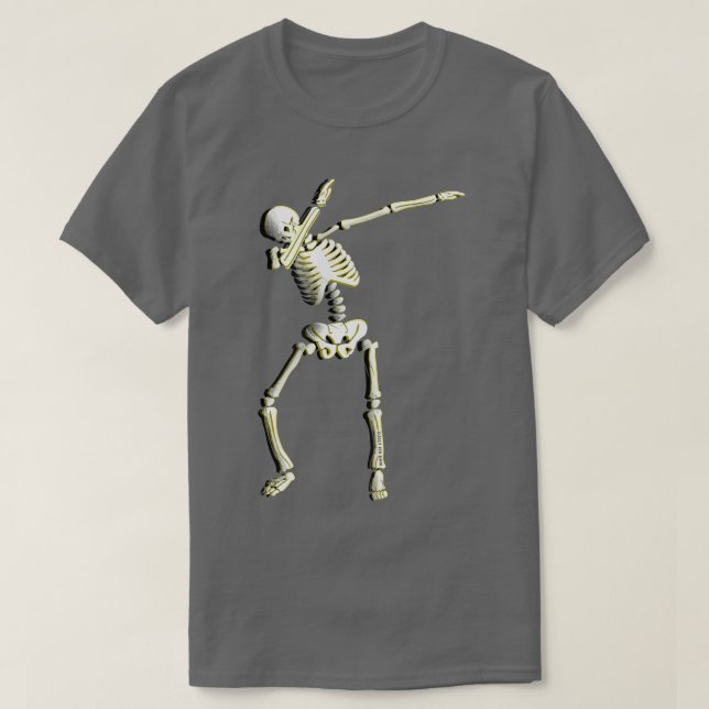 Cool Dabbing Skeleton Shirt Funny Cinco de Mayo Gi (Design Front)