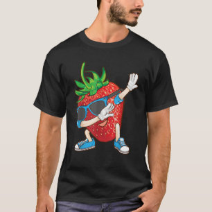 Cool Dabbing Strawberry Funny Love Dancer Sweet Fr T-Shirt