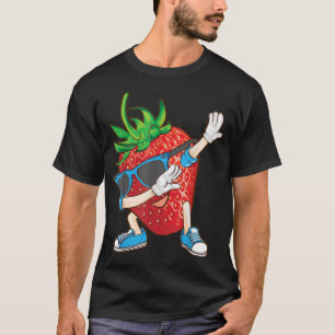 Cool Dabbing Strawberry Funny Love Dancer Sweet Fr T-Shirt