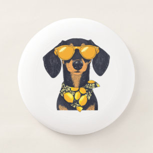Cool Dachshund Dog Sunglasses Lemons Wham-O Frisbee