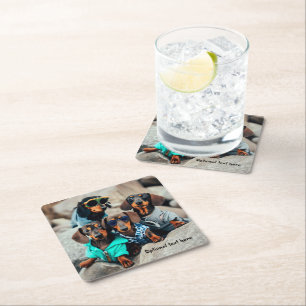 Cool Dachshund Gang Drink Coasters