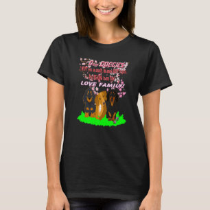 Cool Dachshund Wiener Dog Letter Dear Doggies T-Shirt
