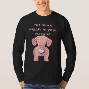 Cool Dachshund Wiener Dog Silly Doxie Wiggle Pup T-Shirt