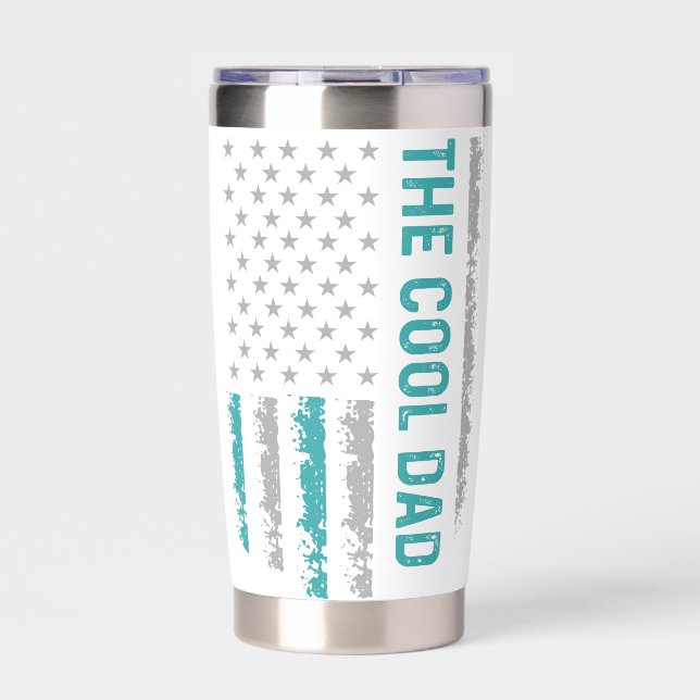 Cool Dad American Flag Insulated Tumbler (Front)