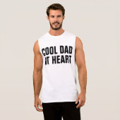 cool dad at heart sleeveless shirt (Front Full)