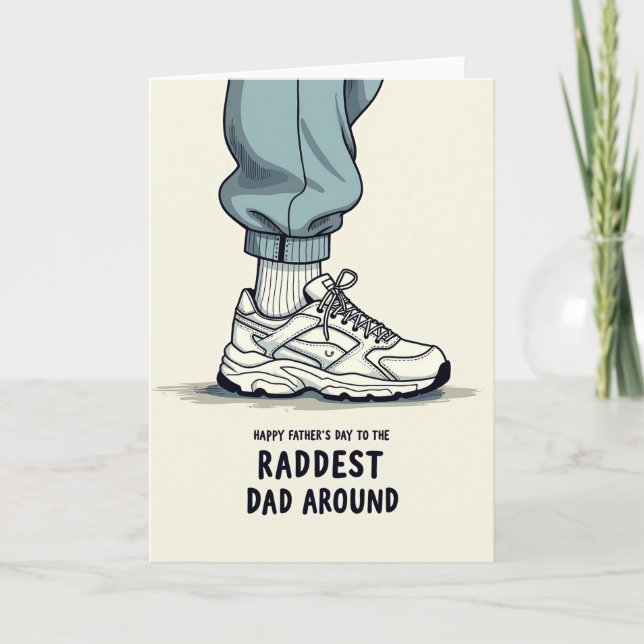 Cool Dad Athletic Shoe Fathers Day Card (Front)