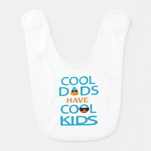 cool dad baby bib (Front)