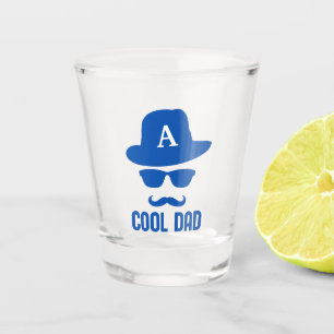 Cool Dad Best DAD Ever fun cool dad Monogram Hat Shot Glass