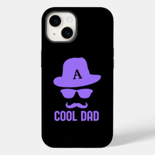 Cool Dad Best DAD Ever funny custom monogram hat Case-Mate iPhone 14 Case