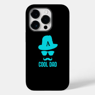 Cool Dad Best DAD Ever monogram initial funny Case-Mate iPhone 14 Pro Case