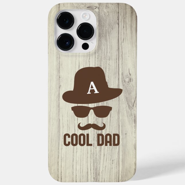 Cool Dad Best DAD Ever mustache dad Monogram Case-Mate iPhone Case (Back)