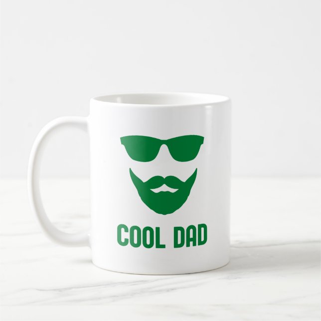Cool Dad Best DAD Ever stylish fun gift for father Coffee Mug (Left)