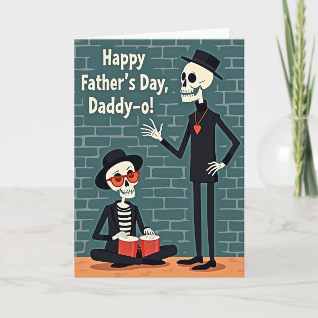 Cool Dad Bones Fathers Day Card (Front)