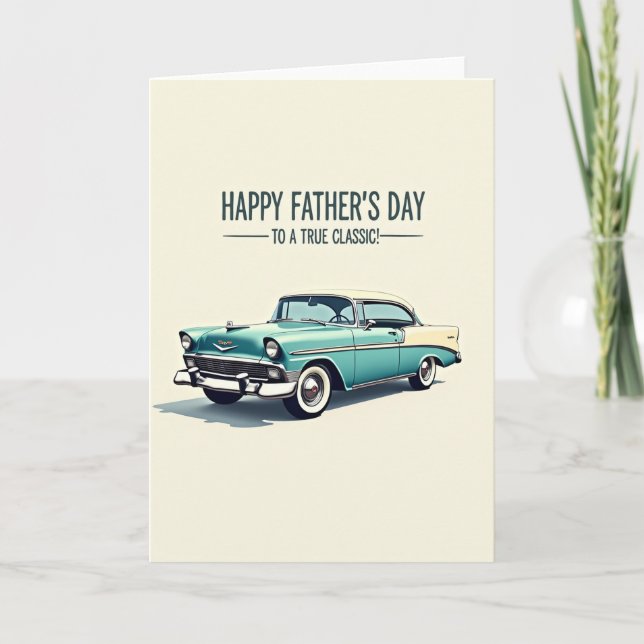 Cool Dad Coupe Fathers Day Card (Front)