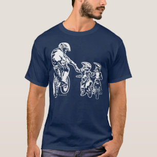Cool Dad Dirt Bike Rider Motocross Father Son T-Shirt