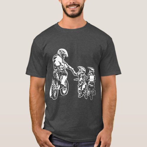 Cool Dad Dirt Bike Rider Motocross Men Youth T_Shirt
