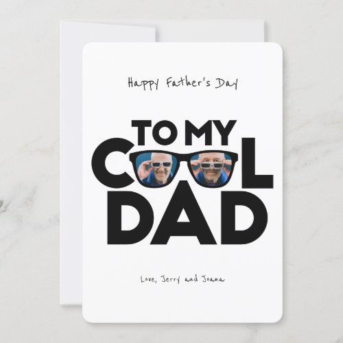 Cool Dad  Fathers Day Holiday Card