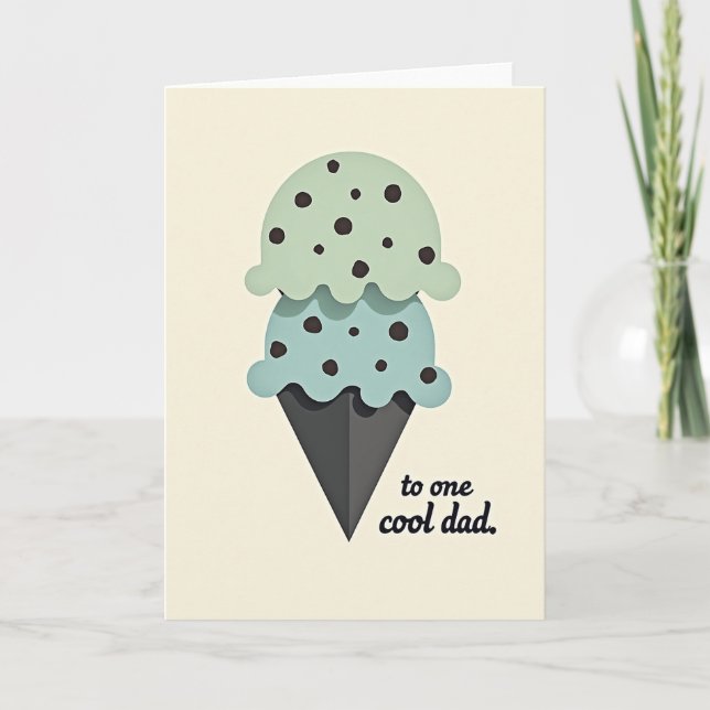 Cool Dad Frozen Scoops Card (Front)
