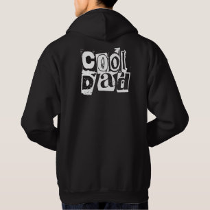 Cool Dad Funny Black and White Typography Hoodie