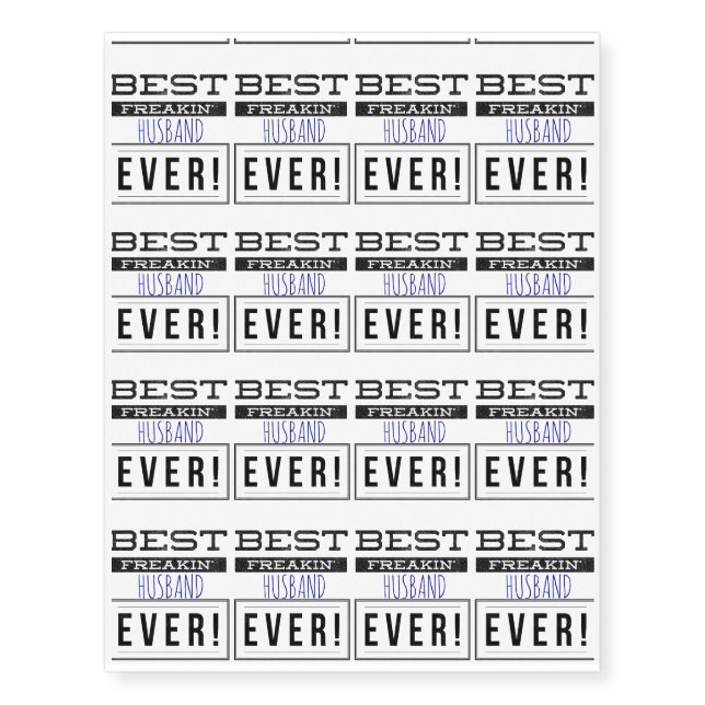 Cool Dad Gifts Temporary Tattoos (Front)