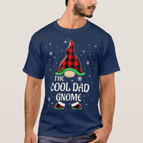 Cool Dad Gnome Buffalo Plaid Matching Family Chris T_Shirt