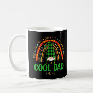 Cool Dad Gnome Rainbow Matching Family Peace Love Coffee Mug