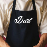 Cool Dad Like No Other Typography Modern Chef Apron<br><div class="desc">Celebrate the one-of-a-kind father in your life with this personalized cool dad apron featuring black retro script that says it all,   "Like No Other".</div>