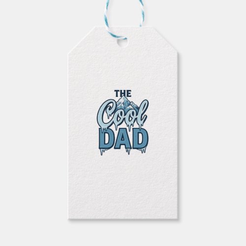 Cool Dad Mountain Vintage Graphic Design_1 Gift Tags