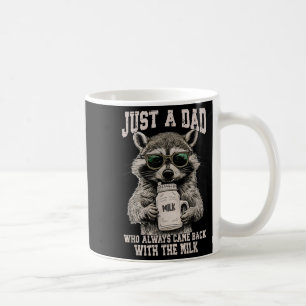 Cool Dad Raccoon With Milk Funny Quote Coffee Mug