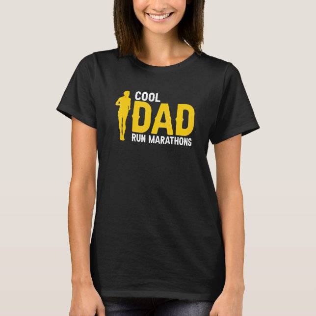 Cool DAD Run Marathons Awesome Runner For DADS Pre T-Shirt (Front)