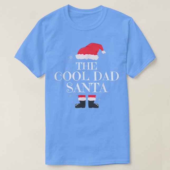 Cool Dad Santa Matching Family Group Christmas Par T-Shirt (Design Front)