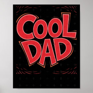Cool Dad Sticker Poster