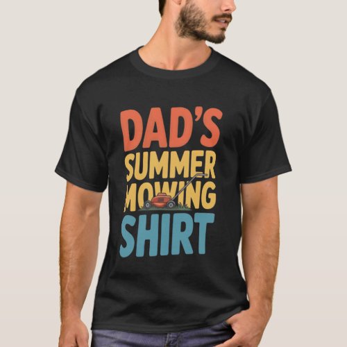 Cool Dad Summer Mowing Lawn Care Father Gardener Y T-Shirt