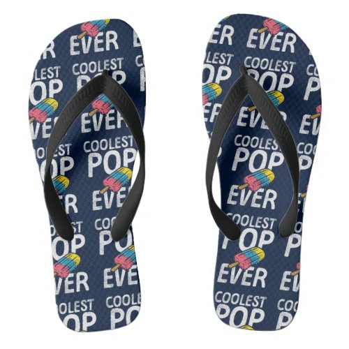 Cool Dad Summer Vacation Matching Flip Flops