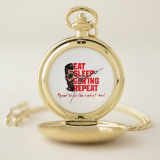 Cool Dad T-shirt Design Pocket Watch