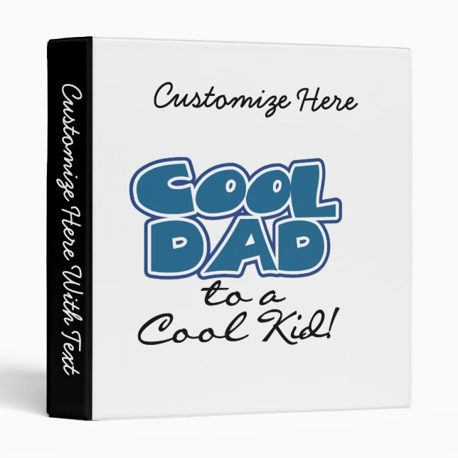 Cool Dad to a Cool Kid Gifts Binder (Front/Spine)