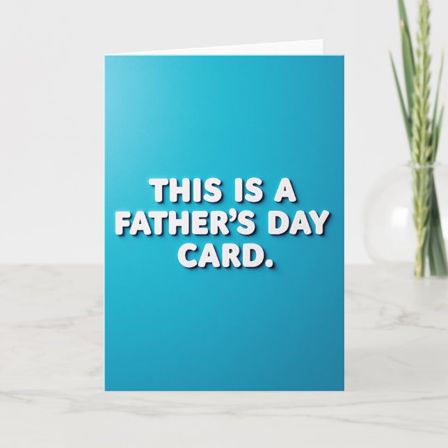 Cool Dad Typography Card (Front)