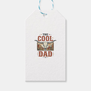 Cool Dad Western Longhorn Skull Vintage Shirt Desi Gift Tags