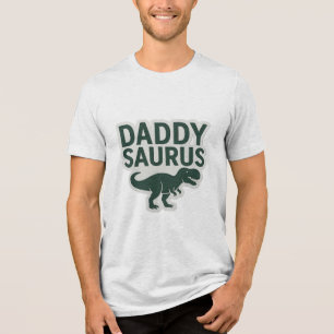  Coôl Daddysaurus Funny Father's Day Sticker  Tri-Blend Shirt