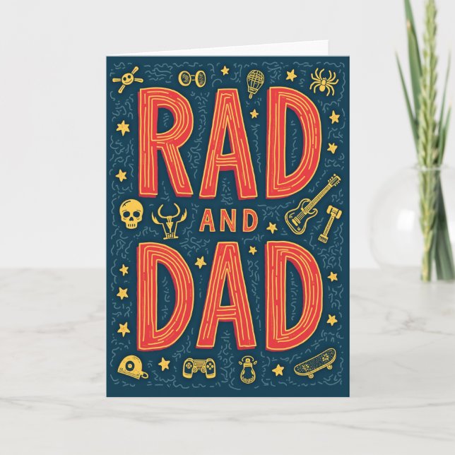 Cool Dads Art Fathers Day Card (Front)