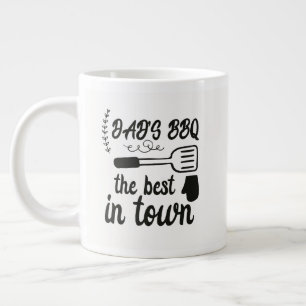 Cool Dad's BBQ word art Giant Coffee Mug