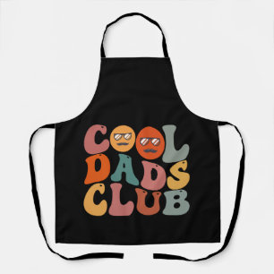 Cool Dads Club Dad Father's Day Retro Groovy Apron