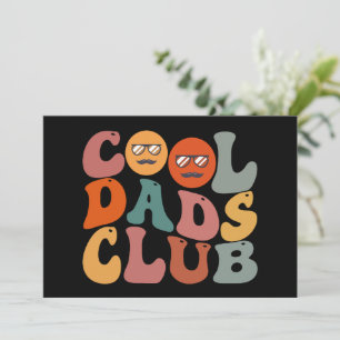 Cool Dads Club Dad Father's Day Retro Groovy Holiday Card