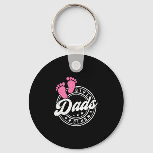 Cool Dads Club Father's Day From Daughter Funny Da Keychain