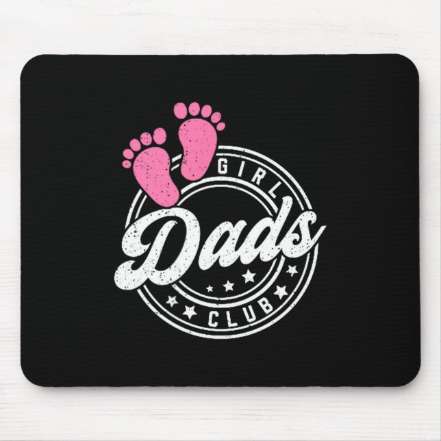 Cool Dads Club Father's Day From Daughter Funny Da Mouse Pad (Front)