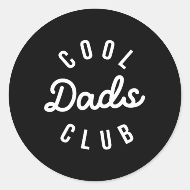 Cool Dads Club Funny Dad Fathers Day Family Matchi Classic Round Sticker (Front)