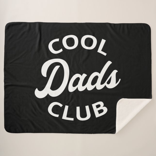 Cool Dads Club I Sherpa Blanket (Front (Horizontal))