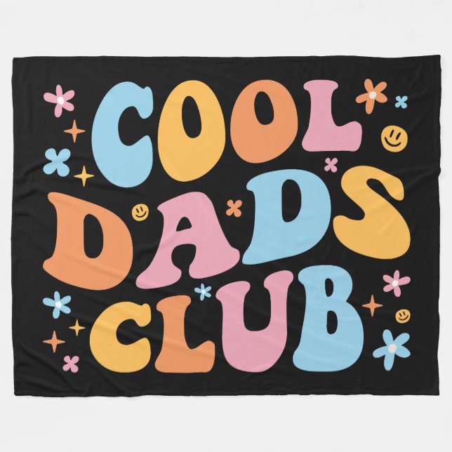 Cool Dads Club III Fleece Blanket (Front (Horizontal))