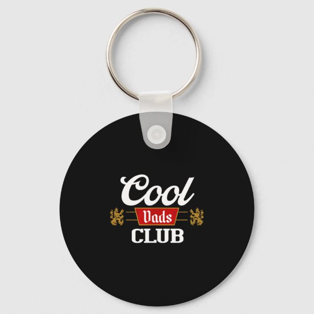 Cool Dads Club Shirt Father's Day From Daughter So Keychain (Front)